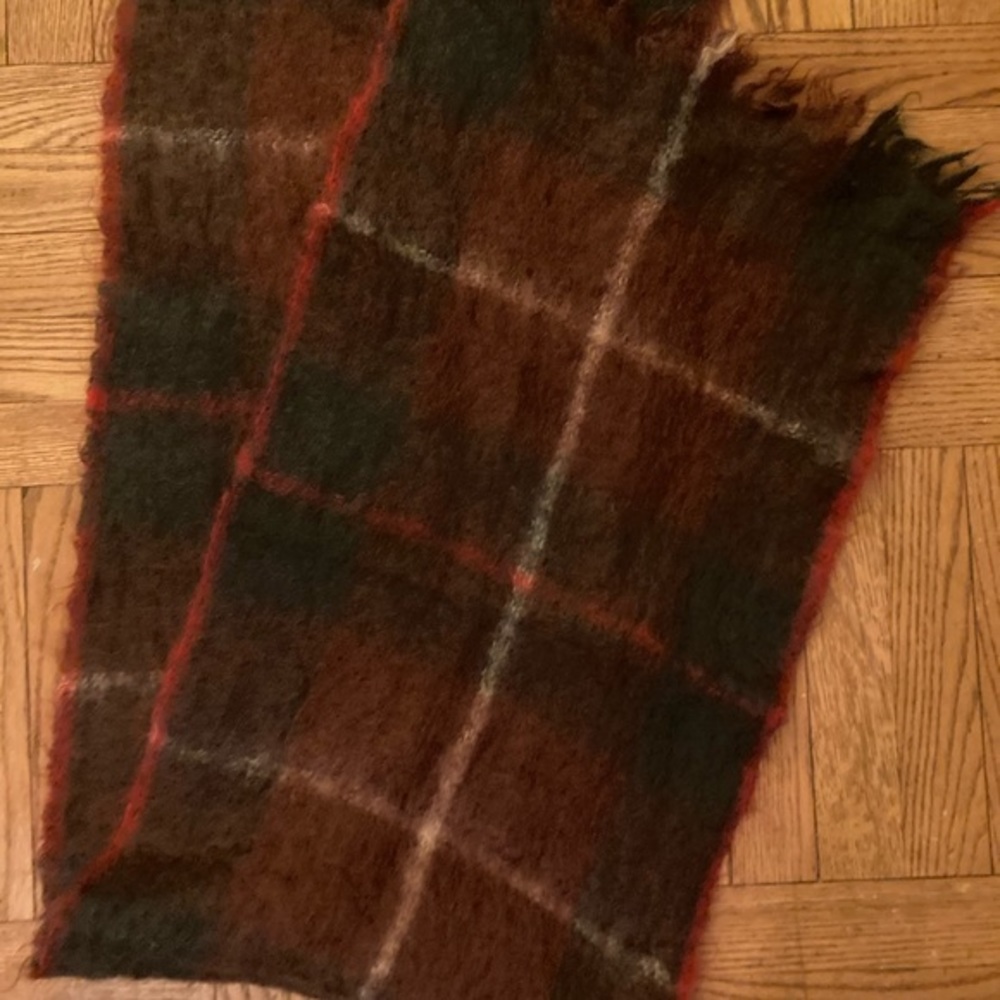 Authentic original St. Michael Vintage mohair and wool scarf made in Scotland